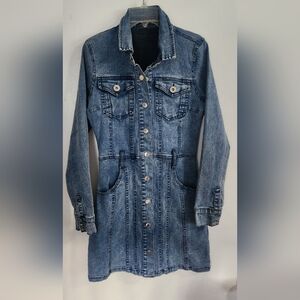 maniere de voir Jean dress Size 4 Denim Cotton Stretch Pockets